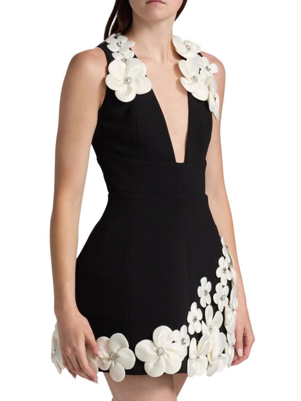 BRONX AND BRONCO  Estelle mini dress with floral embellishments Size S - Picture 4 of 12